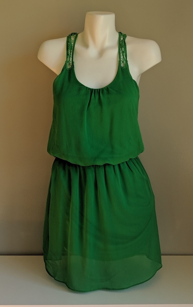 Green Express Short Summer Dress